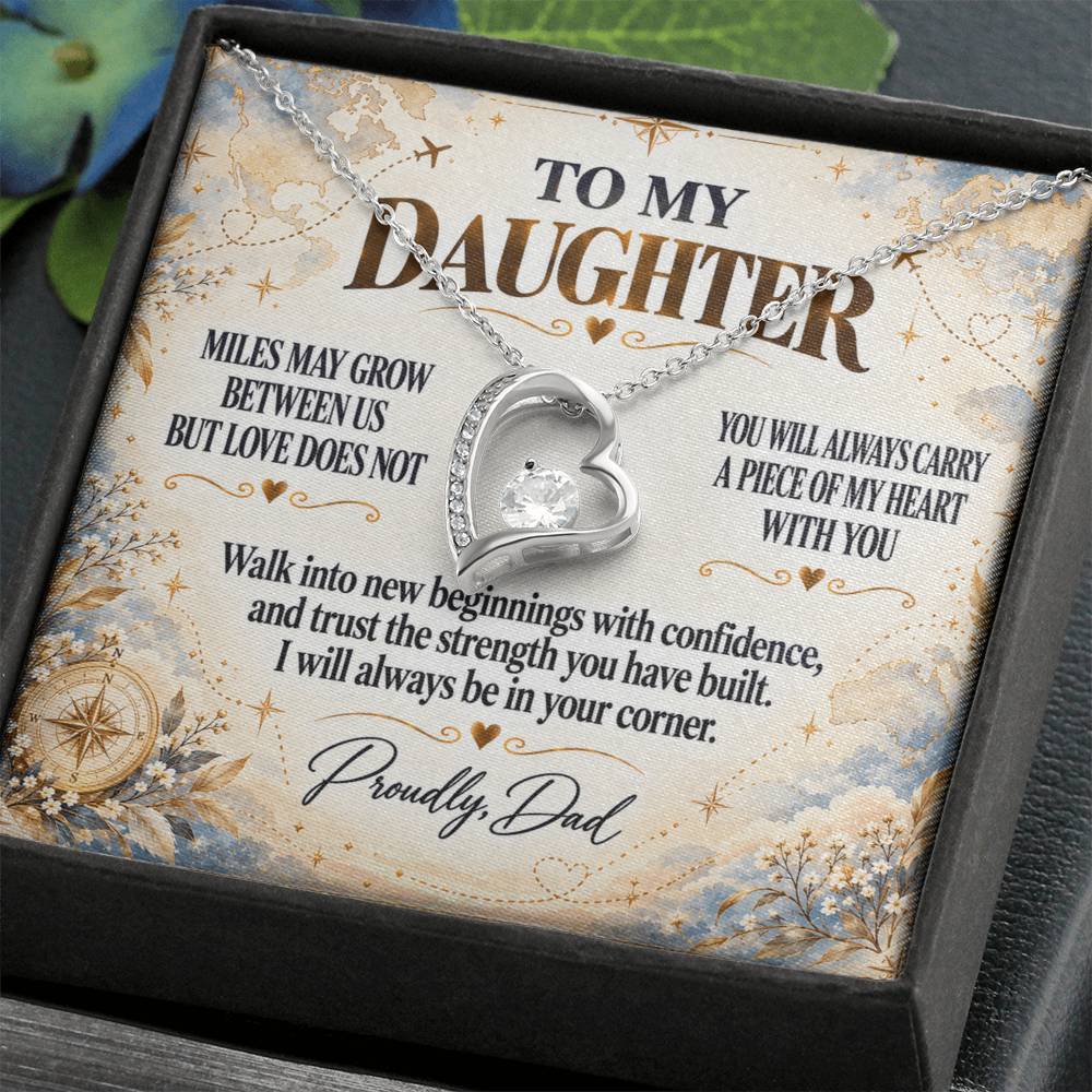C294 - The Love Between A Father And Daughter Becomes A Legacy That Lives Beyond Every Season - Forever Love Necklace