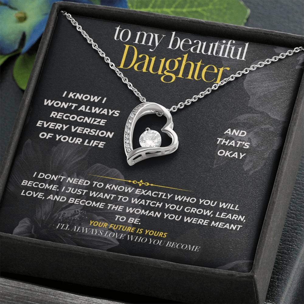 S295 - I’ll Always Love The Woman You Become – Forever Love Necklace From Dad