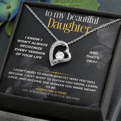 S295 - I’ll Always Love The Woman You Become – Forever Love Necklace From Dad