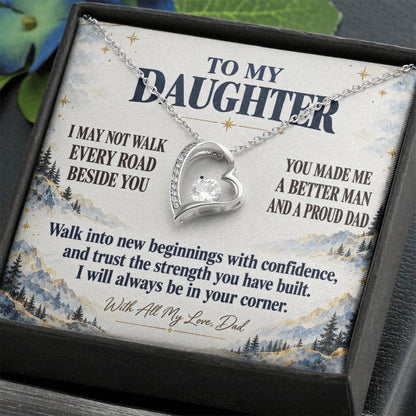 C349 - The Greatest Gift Life Gave Me Was The Chance To Love You As Your Dad - Forever Love Necklace