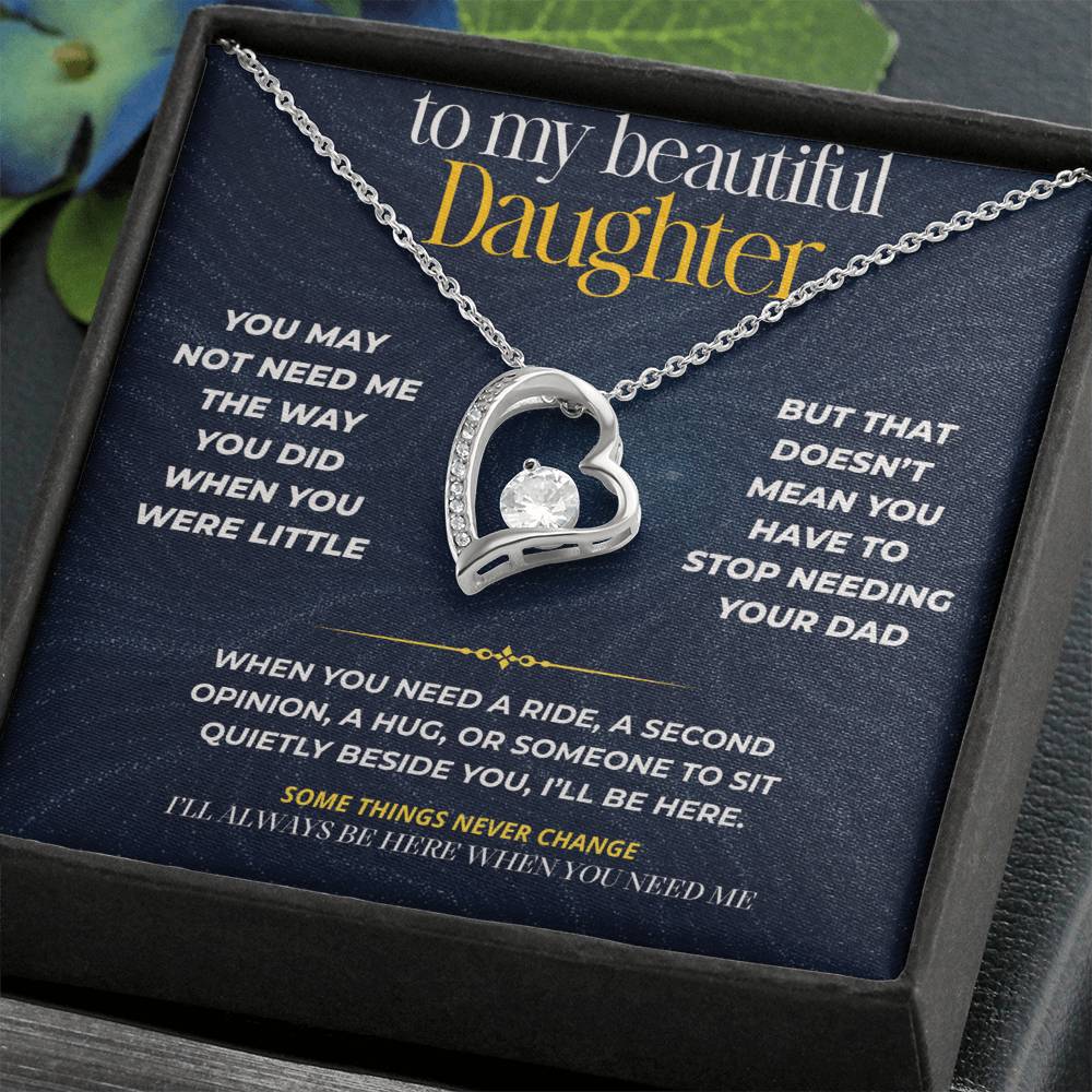 S271 - I’ll Always Be There When You Need A Dad – Forever Love Necklace From Dad