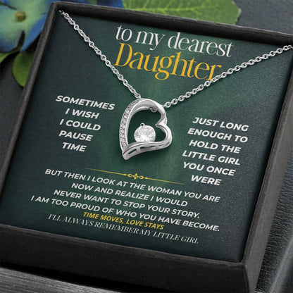 S244 - I’ll Always Remember The Little Girl You Were – Forever Love Necklace From Dad