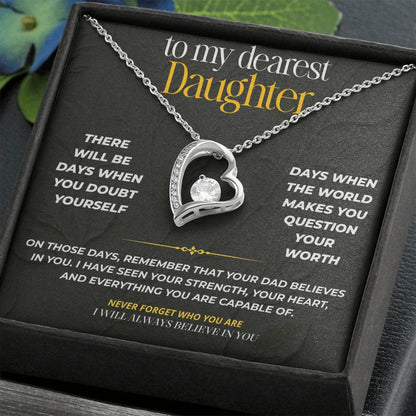 S210 - I’ll Always Believe In You – Forever Love Necklace From Dad