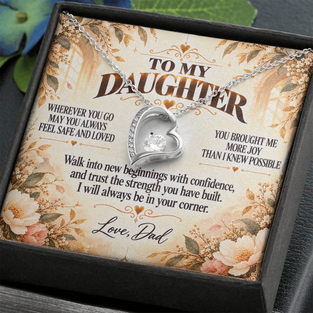 C339 - May You Always Choose The Life That Makes Your Heart Feel Free Brave And Fully Alive - Forever Love Necklace