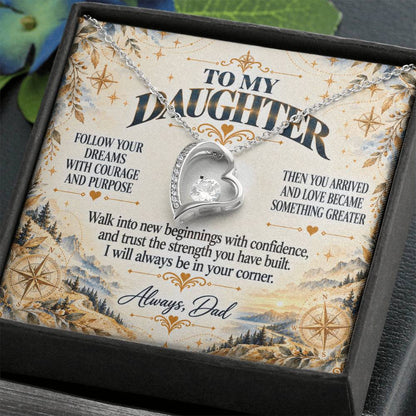 C434 - When You Feel Lost Remember The Love That Raised You Will Always Help Guide You Home - Forever Love Necklace