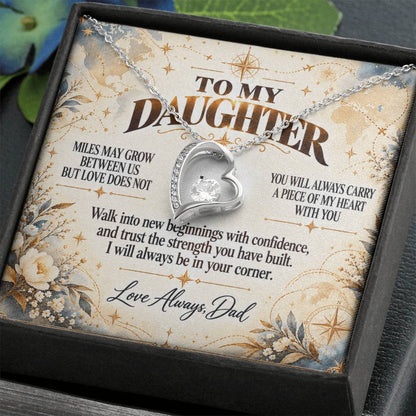 C344 - The Love Between A Father And Daughter Becomes A Legacy That Lives Beyond Every Season - Forever Love Necklace