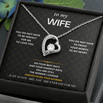 S62 - You Are Enough – Forever Love Necklace From Husband