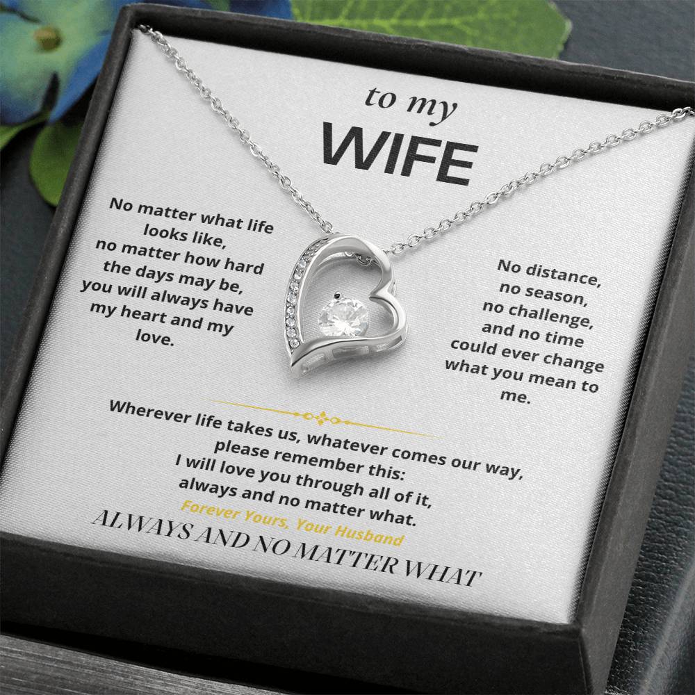 S12 - Always And No Matter What – Forever Love Necklace From Husband