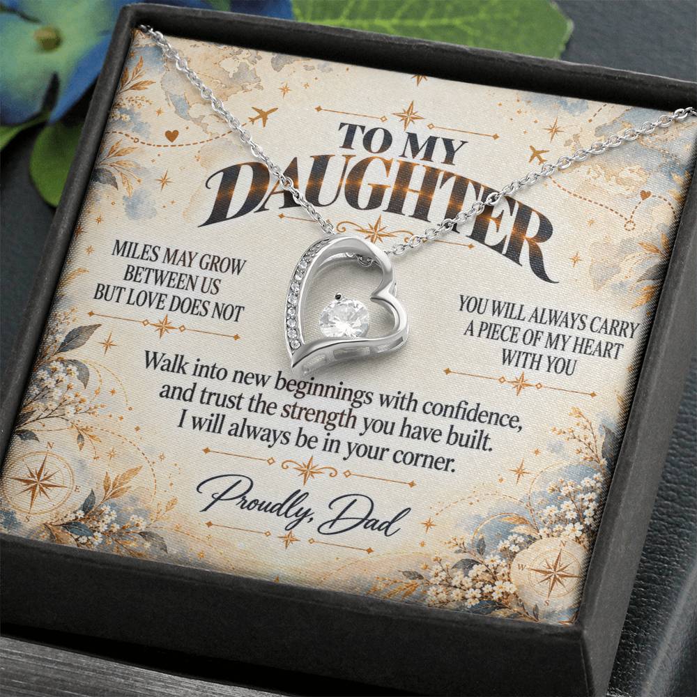 C494 - The Love Between A Father And Daughter Becomes A Legacy That Lives Beyond Every Season - Forever Love Necklace
