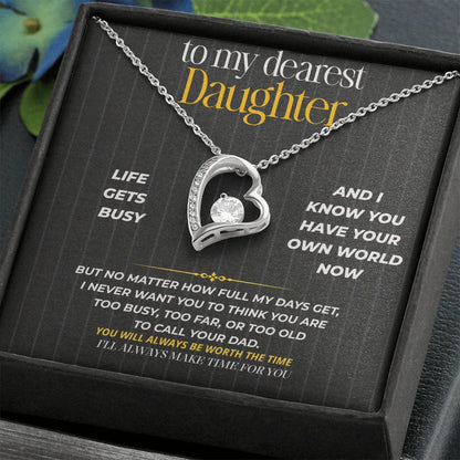 S263 - I’ll Always Make Time For You – Forever Love Necklace From Dad