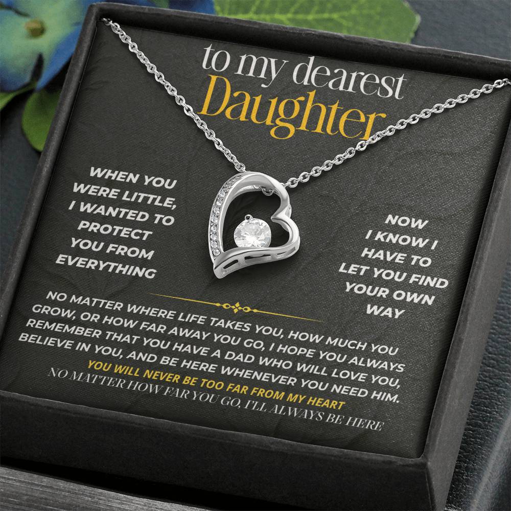 S200 - No Matter How Far Life Takes You – Forever Love Necklace From Dad