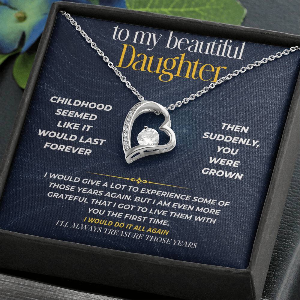S275 - I’ll Always Treasure The Years We Had Together – Forever Love Necklace From Dad