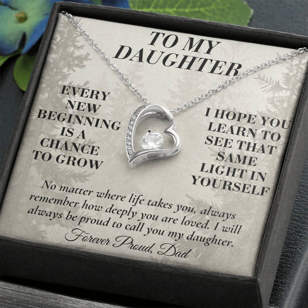 C191 - My Arms May Not Always Reach You But My Love Will Never Stop Holding You - Forever Love Necklace