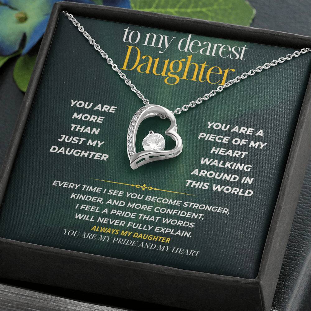 S247 - You Are My Daughter, My Pride, My Heart – Forever Love Necklace From Dad