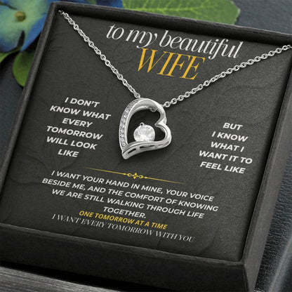 S197 - I Want Your Hand In Mine For Every Tomorrow – Forever Love Necklace From Husband