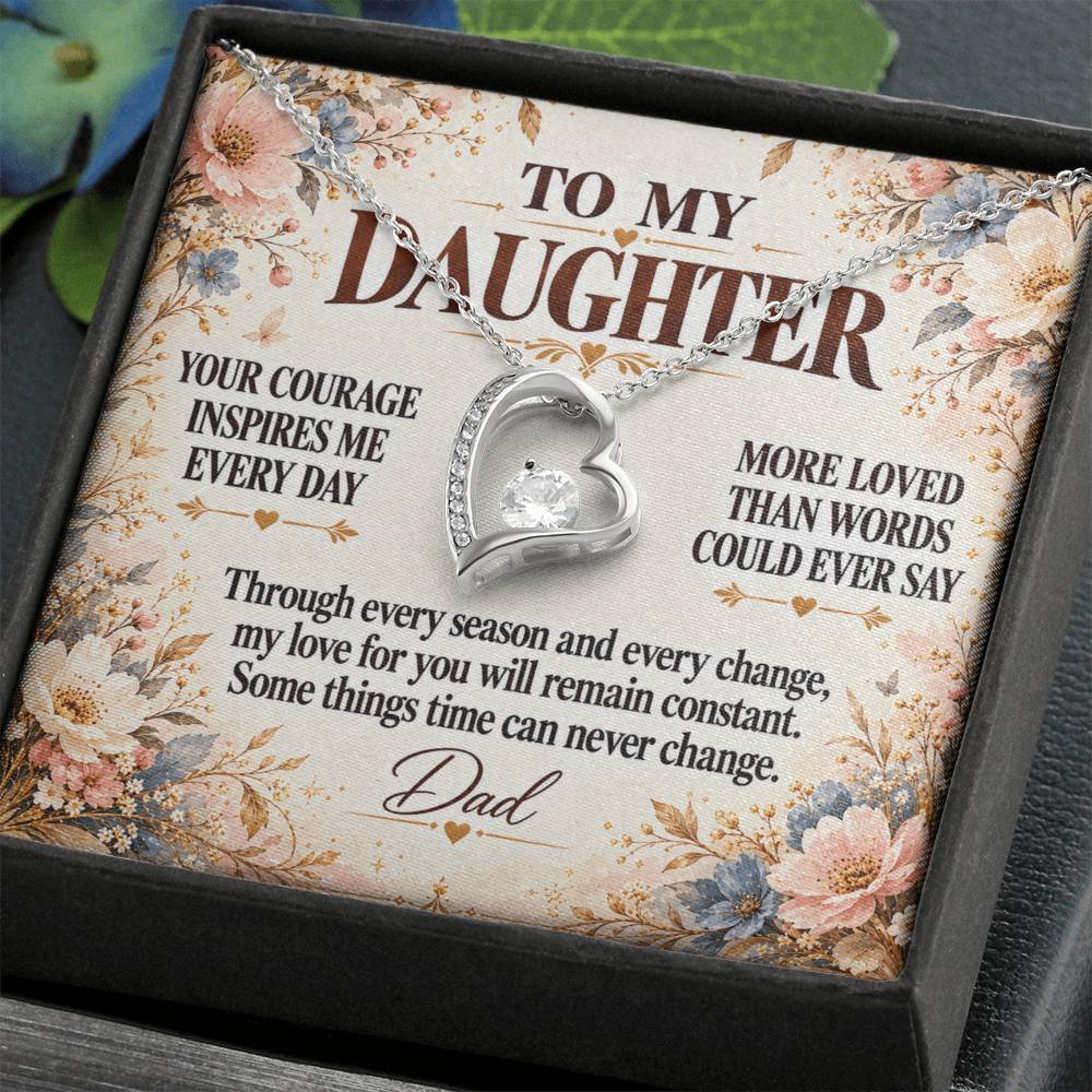 C348 - Your Story Is Only Beginning And I Will Always Be Proud To Watch You Write Every Chapter - Forever Love Necklace