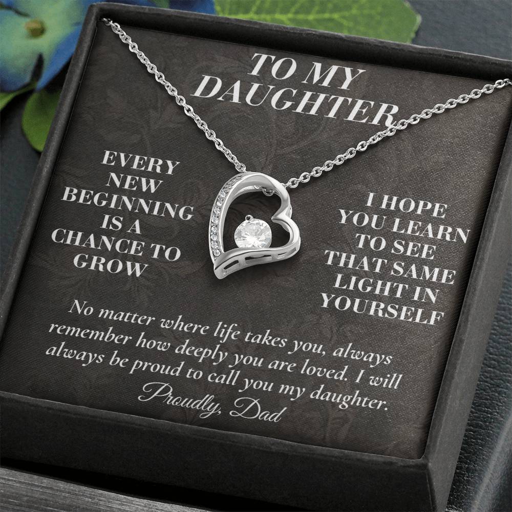 C165 - Never Doubt How Much Joy You Brought Into My Life From The Day You Arrived - Forever Love Necklace