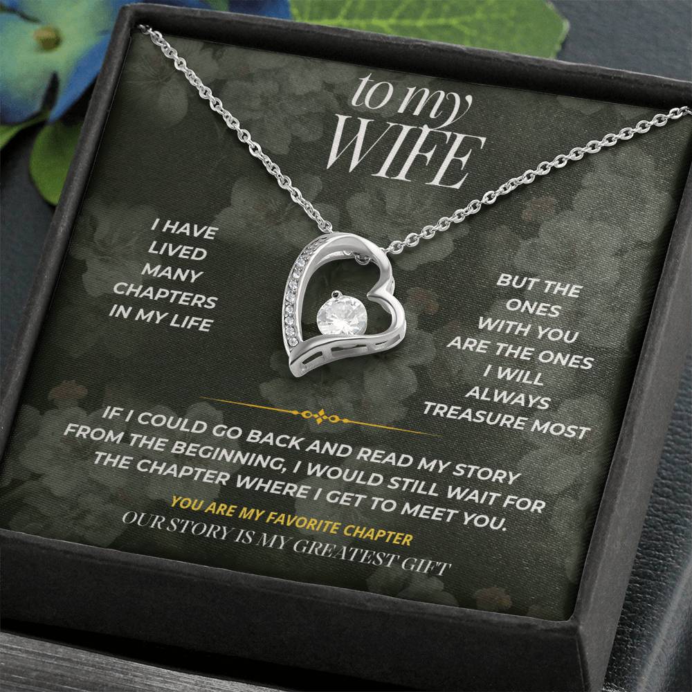 S87 - The Best Part Of My Story Is You – Forever Love Necklace From Husband