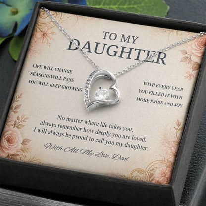C61 - Life May Change Around You But My Love For You Will Always Remain Constant - Forever Love Necklace