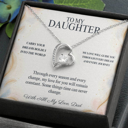 C93 - Wherever Tomorrow Leads You Remember You Have Already Made Your Dad Incredibly Proud - Forever Love Necklace