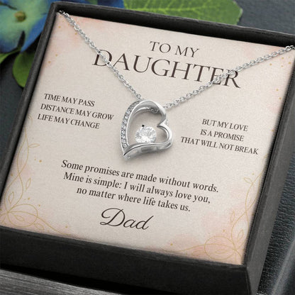 C28 - Dad’s Love Is A Promise That Time Distance And Change Can Never Break - Forever Love Necklace