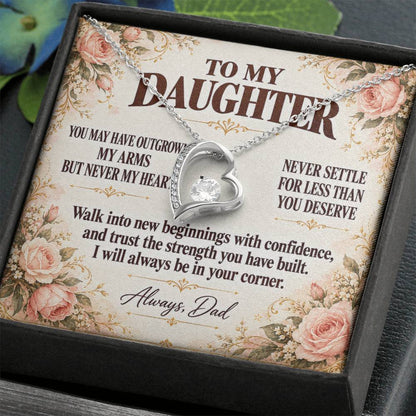C354 - You Will Forever Be My Little Girl And One Of The Greatest Blessings Of My Life - Forever Love Necklace