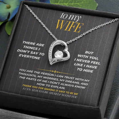 S185 - You Are The Person I Want To Tell My Secrets To – Forever Love Necklace From Husband