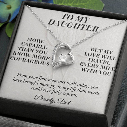 C142 - You Have A Heart Worth Protecting A Voice Worth Using And Dreams Worth Chasing - Forever Love Necklace