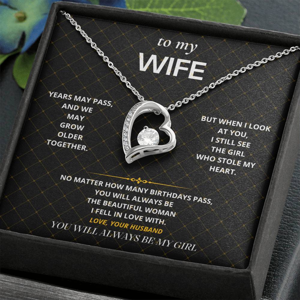 S27 - Always My Girl – Forever Love Necklace From Husband