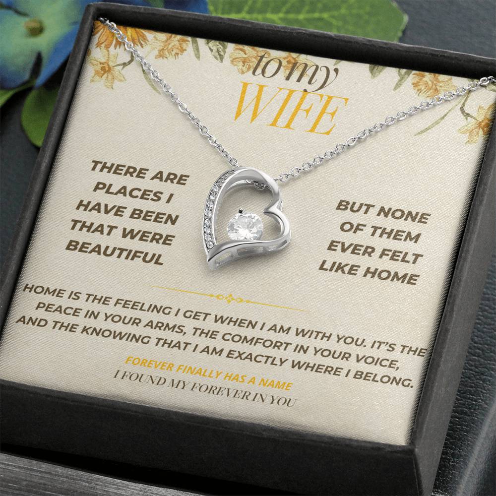 S123 - You Make My Heart Feel At Home – Forever Love Necklace From Husband