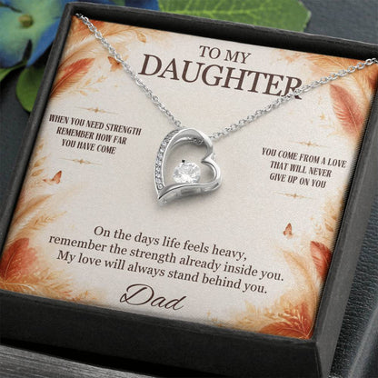 C8 - When You Need Strength Remember You Come From A Love That Never Gives Up On You - Forever Love Necklace