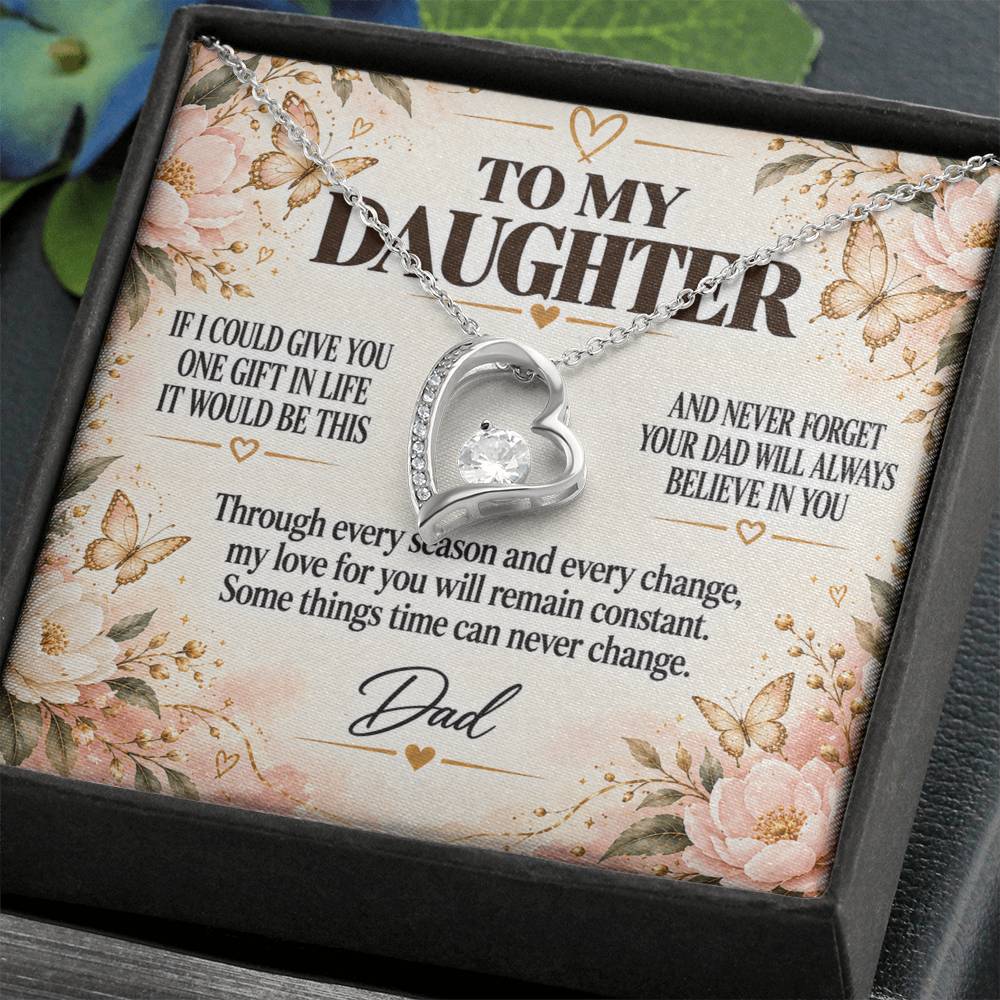 C228 - Dad’s Love Is A Promise That Time Distance And Change Can Never Break - Forever Love Necklace