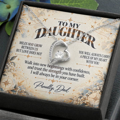 C494 - The Love Between A Father And Daughter Becomes A Legacy That Lives Beyond Every Season - Forever Love Necklace
