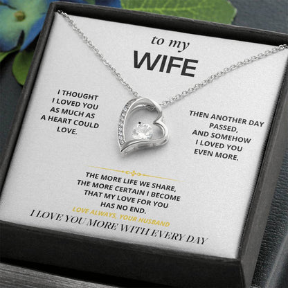 S16 - I Love You More Each Day – Forever Love Necklace From Husband