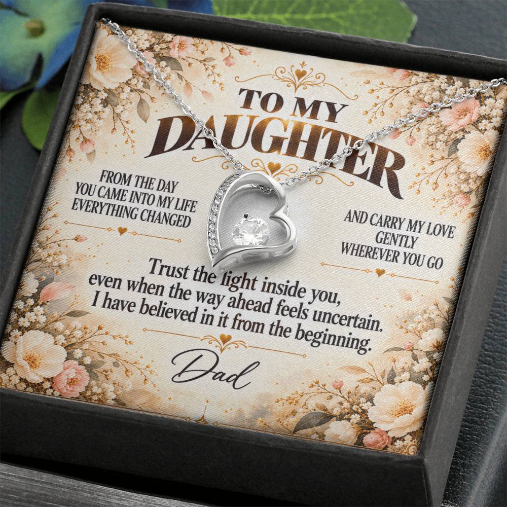 C340 - If You Ever Forget How Special You Are Remember Dad Has Never Forgotten For A Single Day - Forever Love Necklace