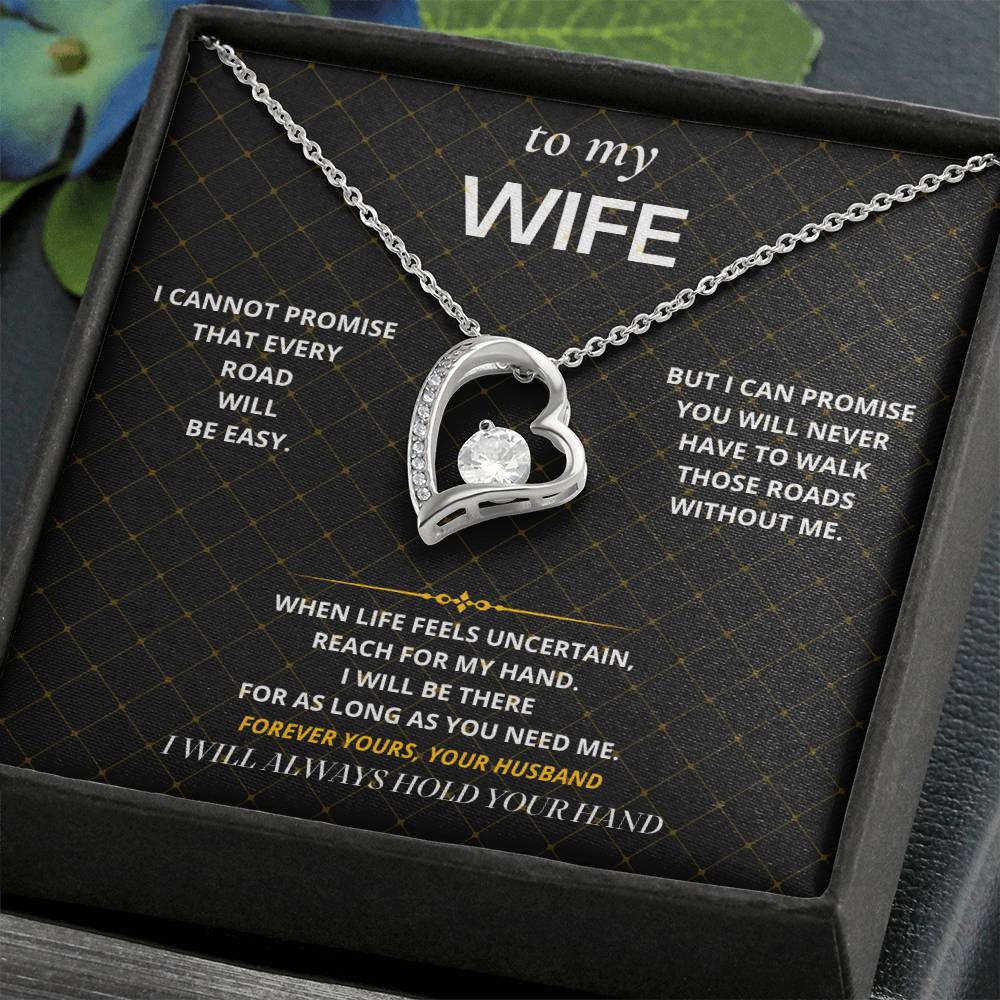 S53 - I Will Hold Your Hand – Forever Love Necklace From Husband
