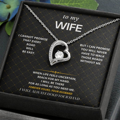 S53 - I Will Hold Your Hand – Forever Love Necklace From Husband