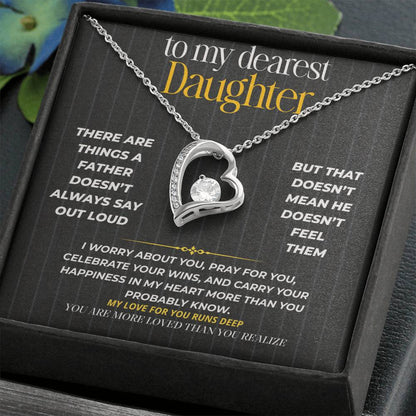 S264 - You Are More Loved Than You Realize – Forever Love Necklace From Dad