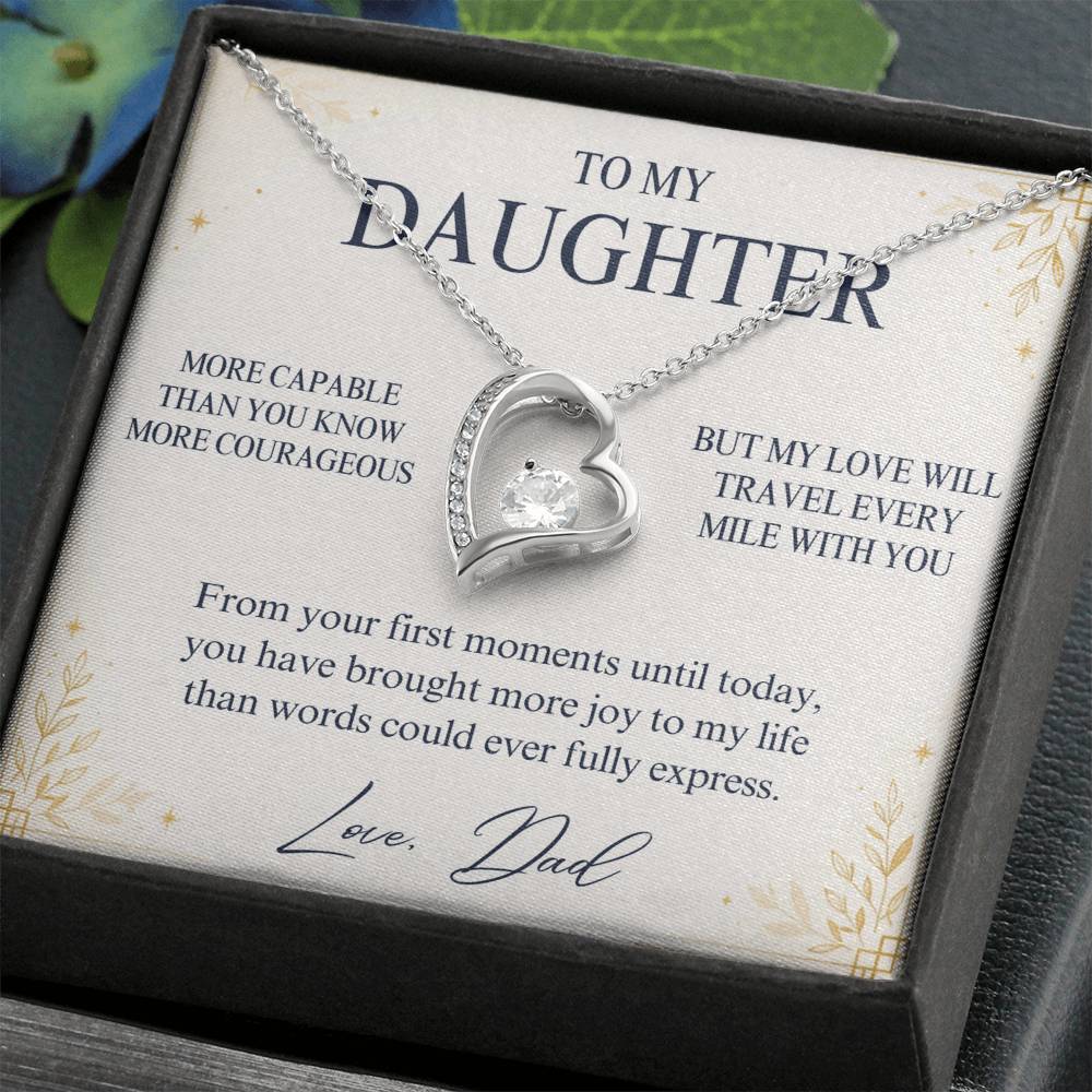 C67 - You Are More Capable More Courageous And More Loved Than You Could Ever Imagine - Forever Love Necklace