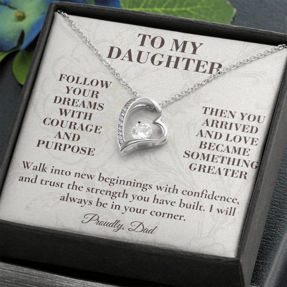 C134 - When You Feel Lost Remember The Love That Raised You Will Always Help Guide You Home - Forever Love Necklace