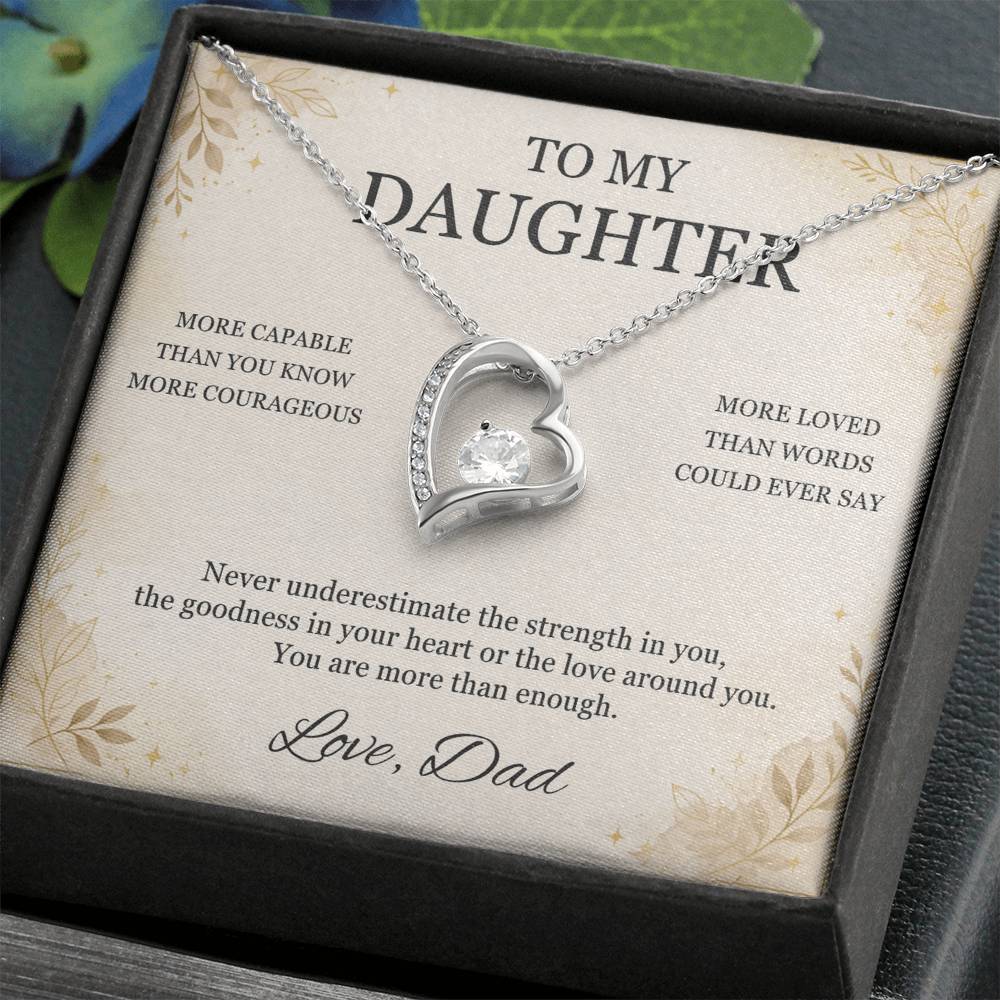 C17 - You Are More Capable More Courageous And More Loved Than You Could Ever Imagine - Forever Love Necklace