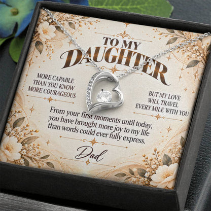 C492 - You Have A Heart Worth Protecting A Voice Worth Using And Dreams Worth Chasing - Forever Love Necklace