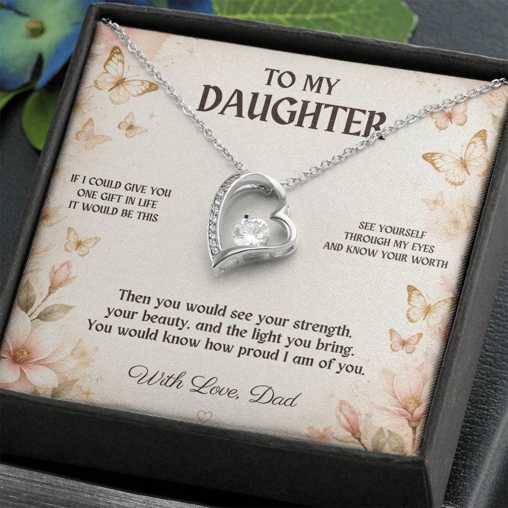 C3 - If I Could Give You One Gift It Would Be To See Yourself Through My Eyes - Forever Love Necklace