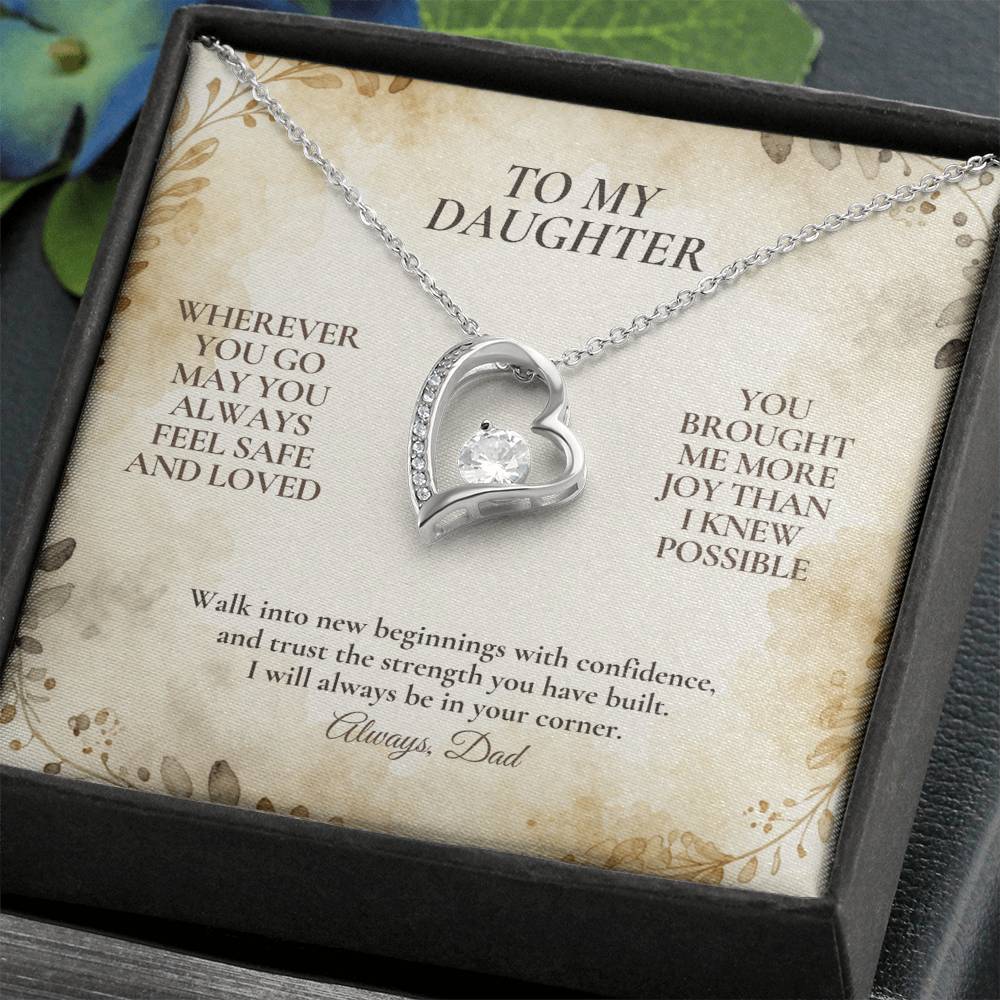 C114 - My Love Will Be Your Quiet Home Wherever Your Journey Takes You - Forever Love Necklace