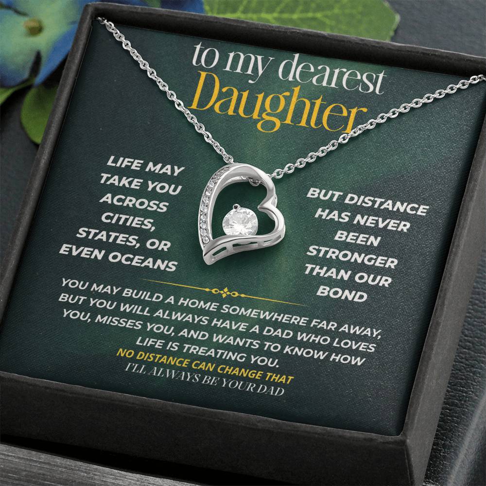 S248 - I’ll Be Your Dad No Matter How Far You Go – Forever Love Necklace From Dad