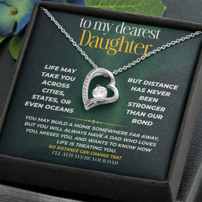 S248 - I’ll Be Your Dad No Matter How Far You Go – Forever Love Necklace From Dad