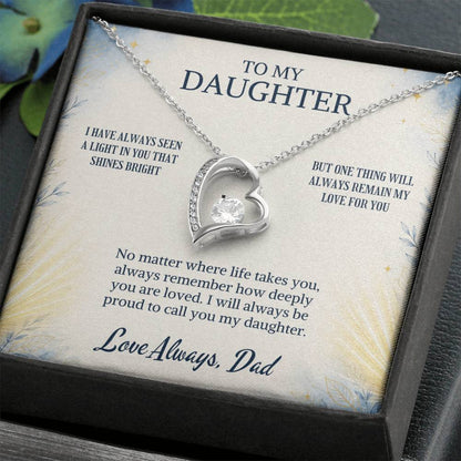 C96 - When Life Asks You To Be Strong Remember You Have Always Been Stronger Than You Know - Forever Love Necklace