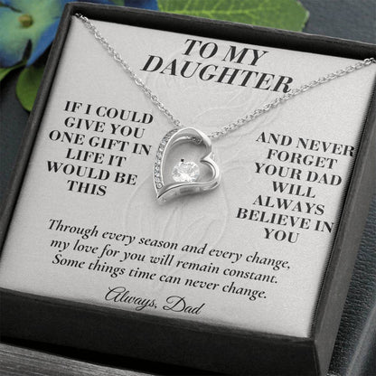 C178 - Dad’s Love Is A Promise That Time Distance And Change Can Never Break - Forever Love Necklace