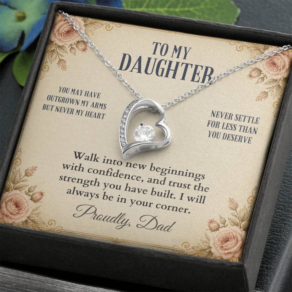 C54 - You Will Forever Be My Little Girl And One Of The Greatest Blessings Of My Life - Forever Love Necklace