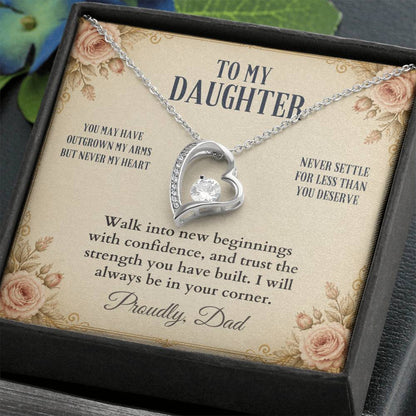 C54 - You Will Forever Be My Little Girl And One Of The Greatest Blessings Of My Life - Forever Love Necklace